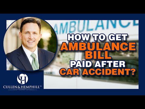 How will you pay your ambulance bill after a Florida car crash?