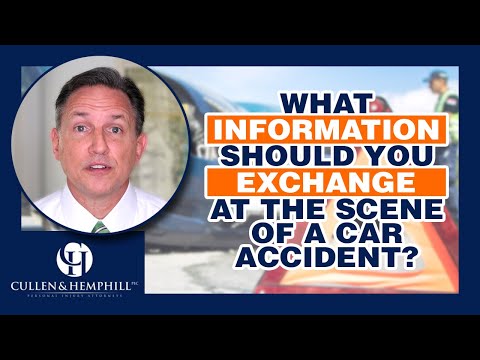 What Information Should I Exchange At The Scene Of A Car Accident?