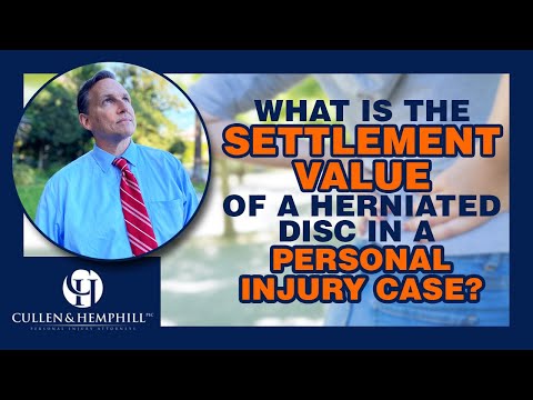 What Is The Settlement Value Of A Herniated Disc In A Personal Injury Case?