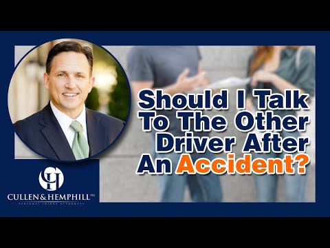 Should I Talk To The Other Driver After A Crash?