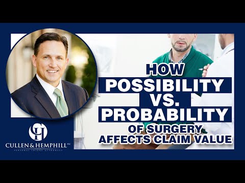 Possibility Vs. Probability Of Surgery Affects Claim Value